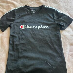 Champion Kids Black Short Sleeve Tee